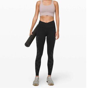 Lululemon Always On High-Rise Tight 28"*Flocked Everlux